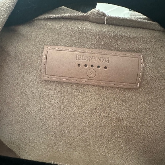 Blank NYC taupe suede blazer jacket, size small - Picture 2 of 3